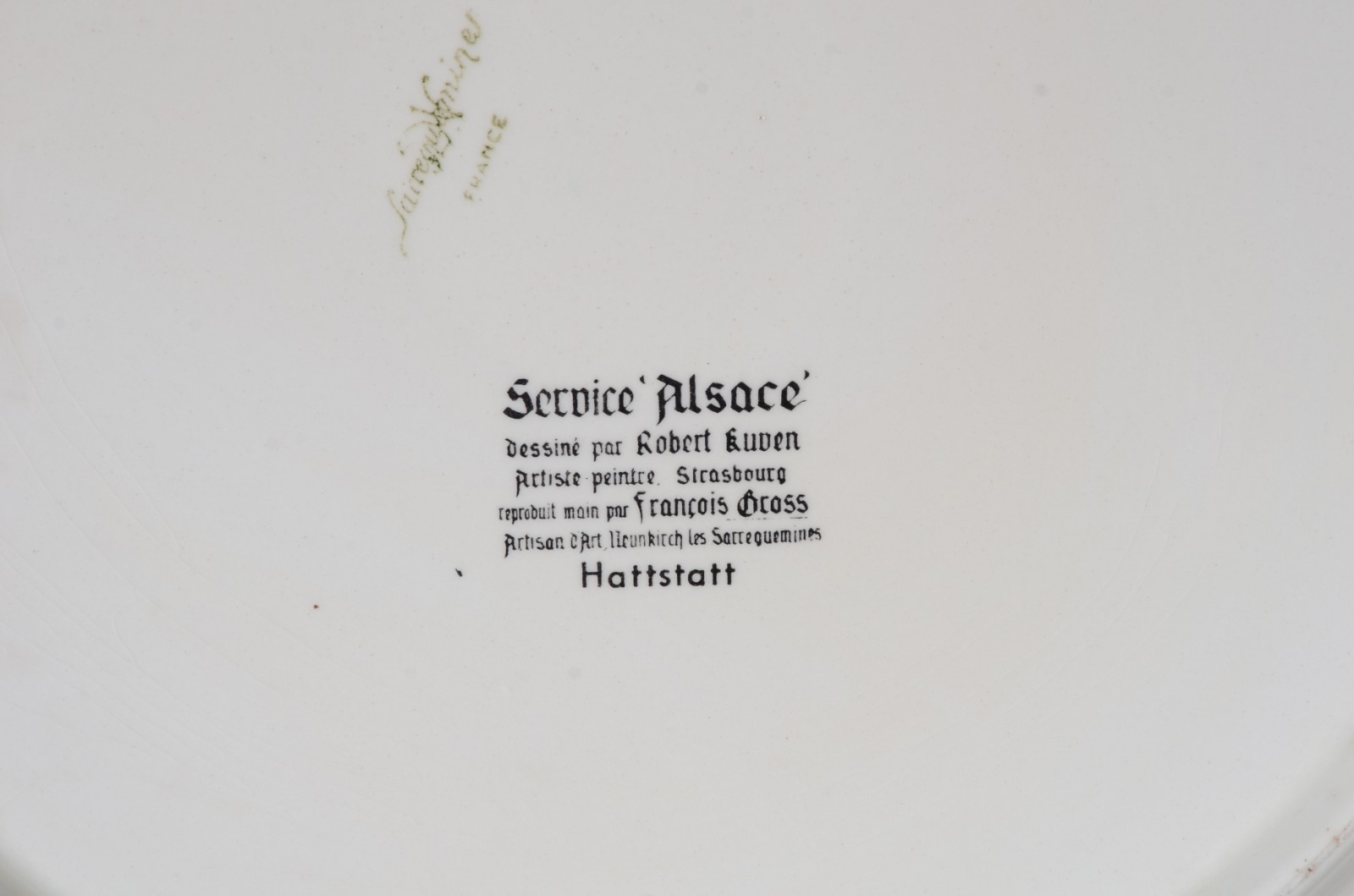 Service 'Alsace' - Dessiné par Robert Kuven - três peças de faiança... - foto 5 de 7