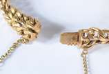 Pulseira de ouro 16 k Peso total 28.1 g. - Pulseira de ouro 16 k Peso total 28.1 g.