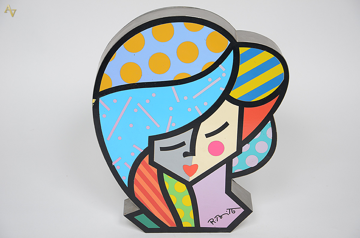 ROMERO BRITTO - Escultura. Altura 38 cm.