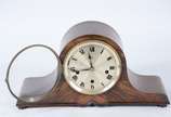 Gustav Becker - Silesia,  - "Mantle Clock" - Relógio alemão GB de mesa, carrilhão,  caixa de madeira no estilo Art Deco, com música. Funcionando mas precisando de regulagem,   co