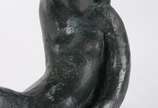 Bruno Giorgi (1905-1993), Figura feminina - Escultura de bronze representando figura feminina, base de mármore.