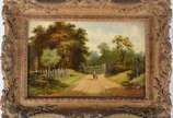 Alfred Henry Vickers (1853-1907), Paisagem - Óleo sobre tela.