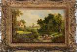 Alfred Henry Vickers (1853-1907), Paisagem - Óleo sobre tela.