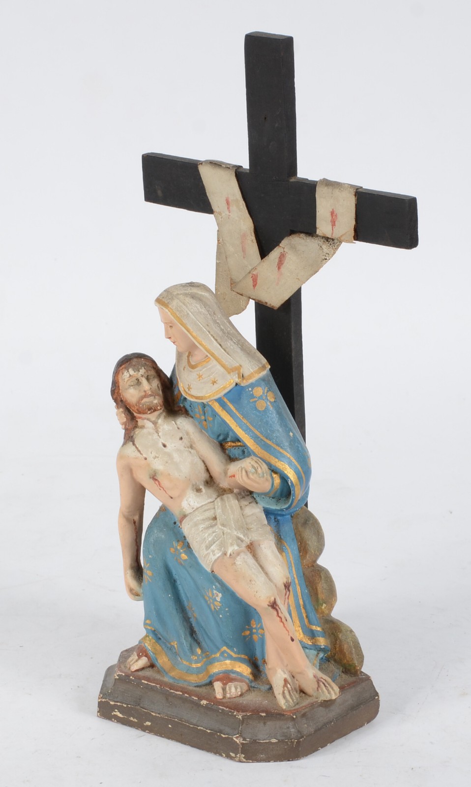 Pietá - Antiga imagem de madeira policromada representando Jesus já... - foto 3 de 7
