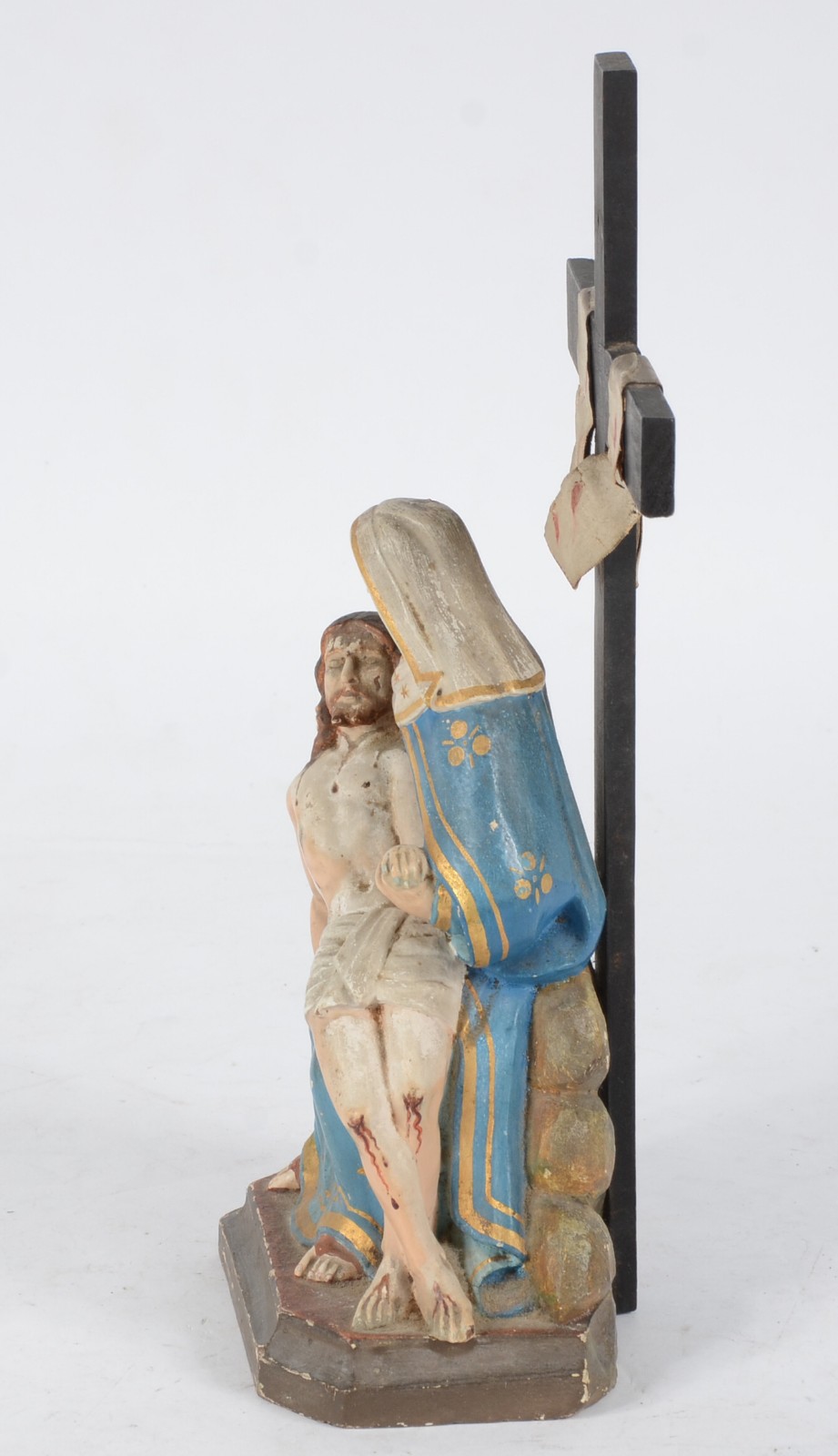 Pietá - Antiga imagem de madeira policromada representando Jesus já... - foto 4 de 7