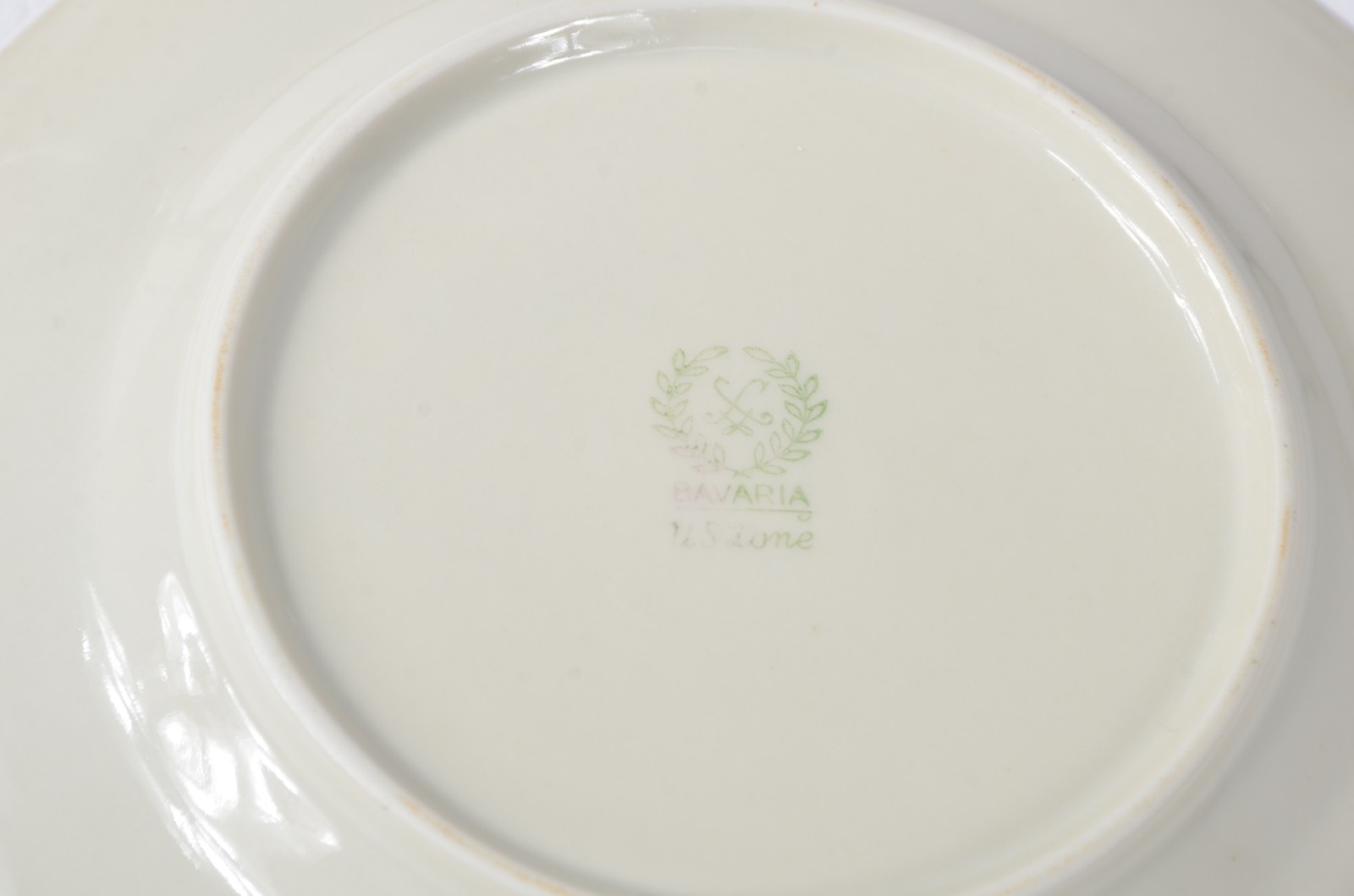 Conjunto para bolo de porcelana Bavária, decoração floral em... - foto 4 de 5