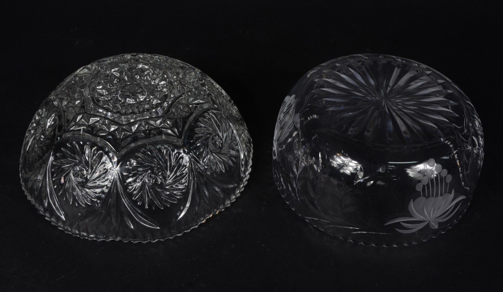 Dois Bowls de cristal tcheco lapidado. - foto 4 de 5