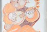 Alexandre Rapoport (1929), instrumentista - Técnica mista. Datado 1997.