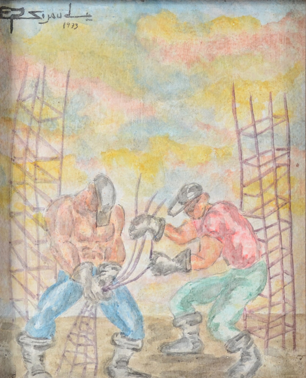 Eugênio Sigaud (1899-1979), Trabalhadores da construção civil - foto 1 de 4