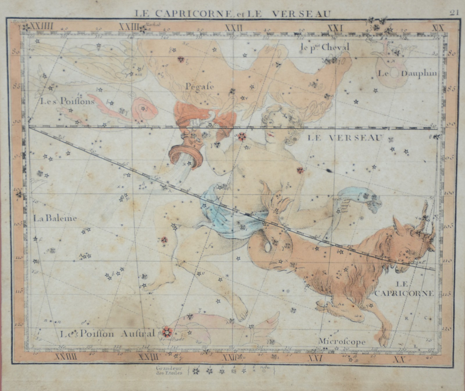 Par de mapas com constelações, trópicos e hemisfério astral em... - foto 2 de 10