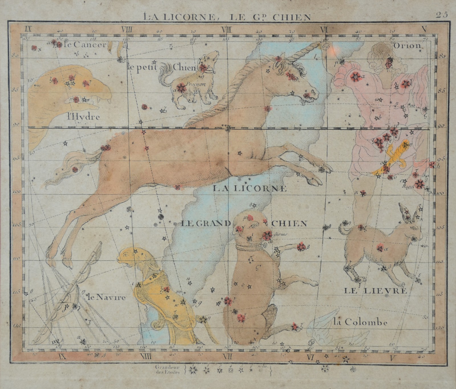 Par de mapas com constelações, trópicos e hemisfério astral em... - foto 3 de 10