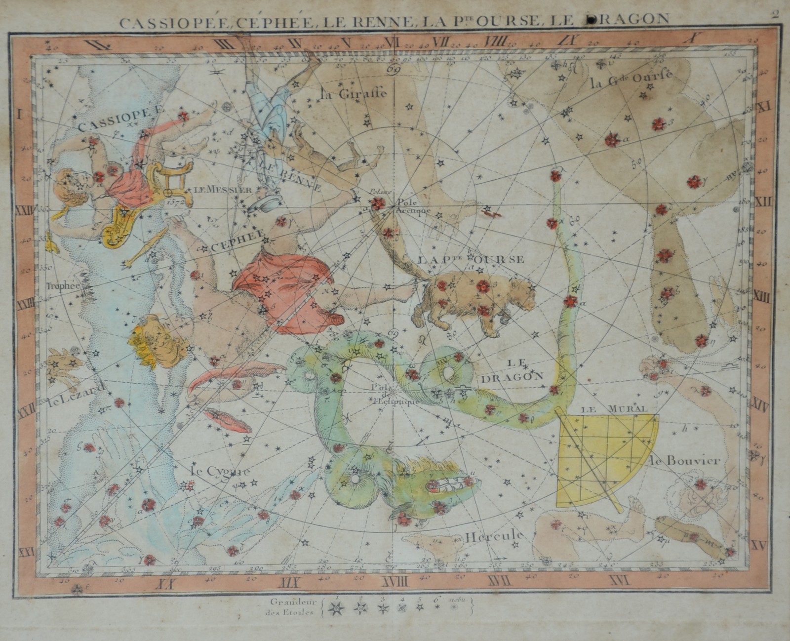 Par de mapas com constelações, trópicos e hemisfério astral em... - foto 5 de 10