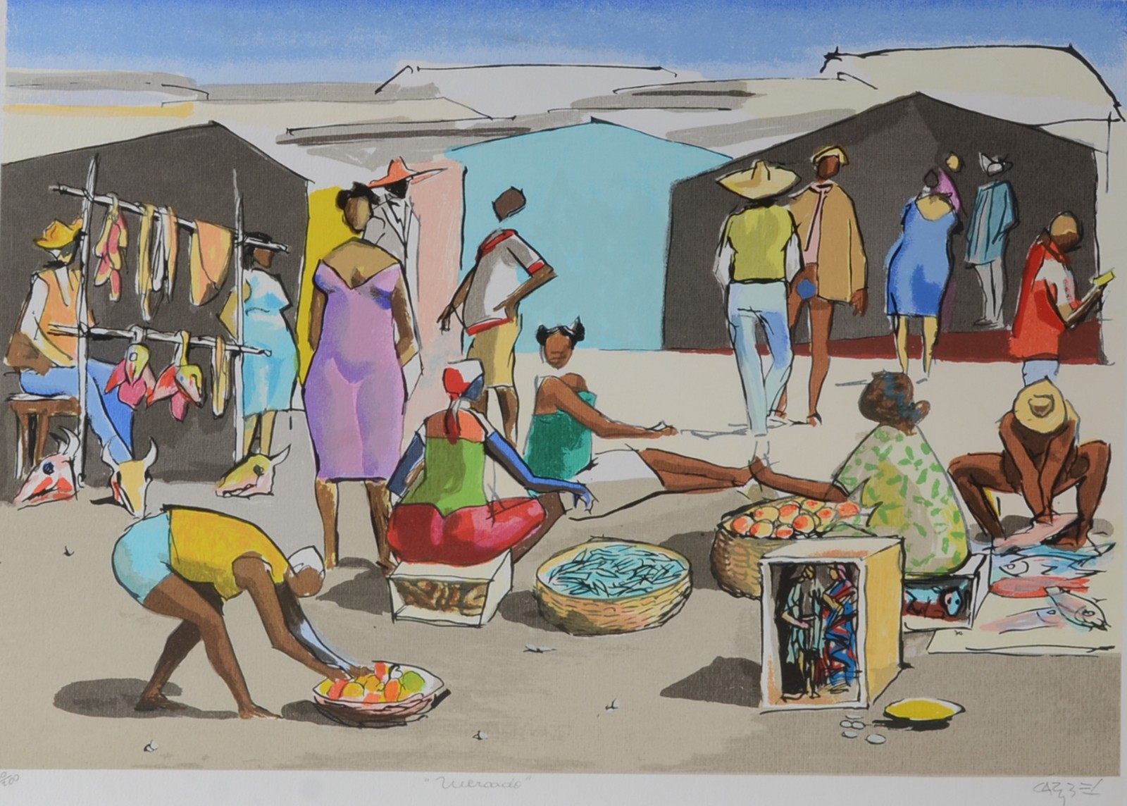 Hector Carybé (1911-1997), Mercado - foto 2 de 6