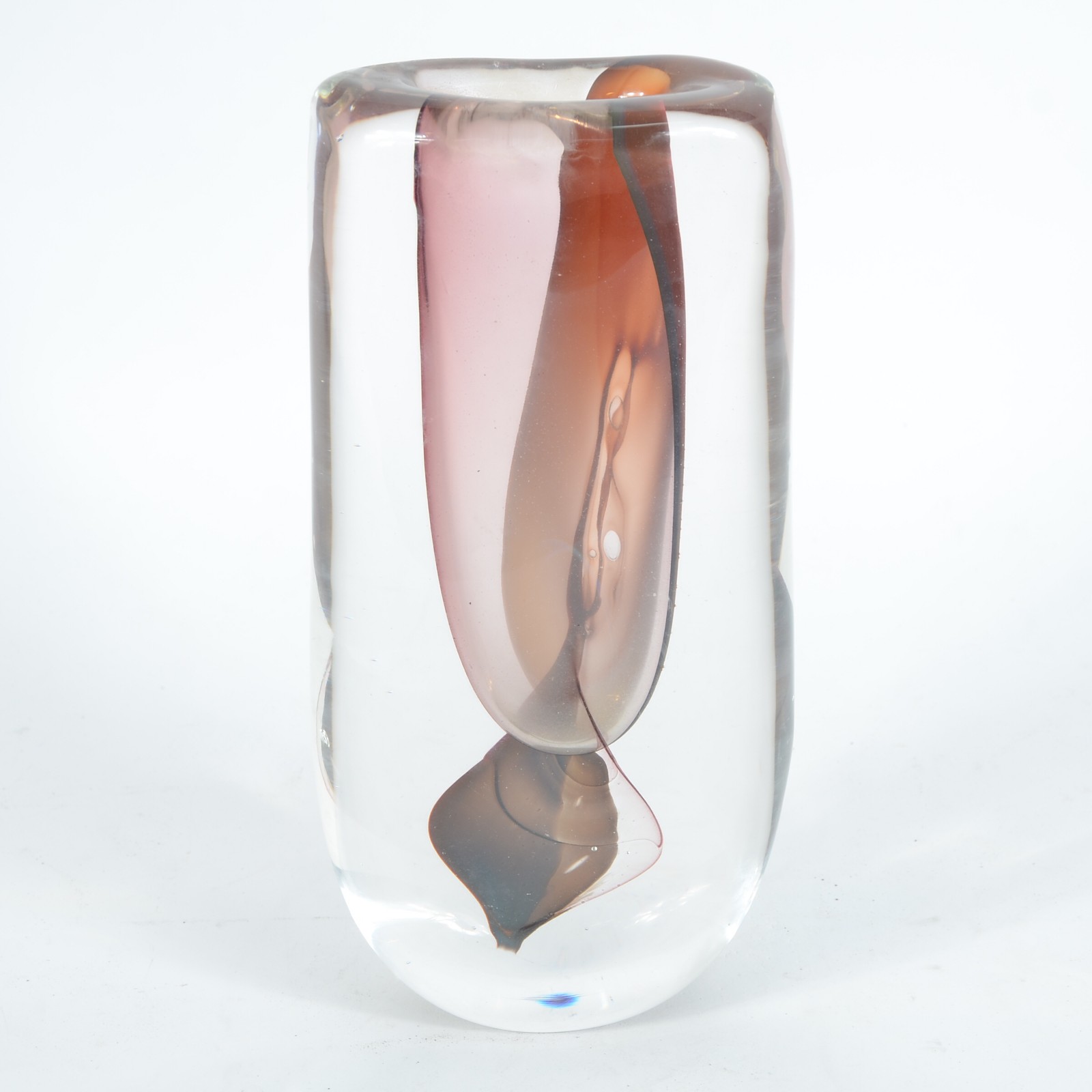 Vaso de Murano com mesclas rosadas. - foto 1 de 5