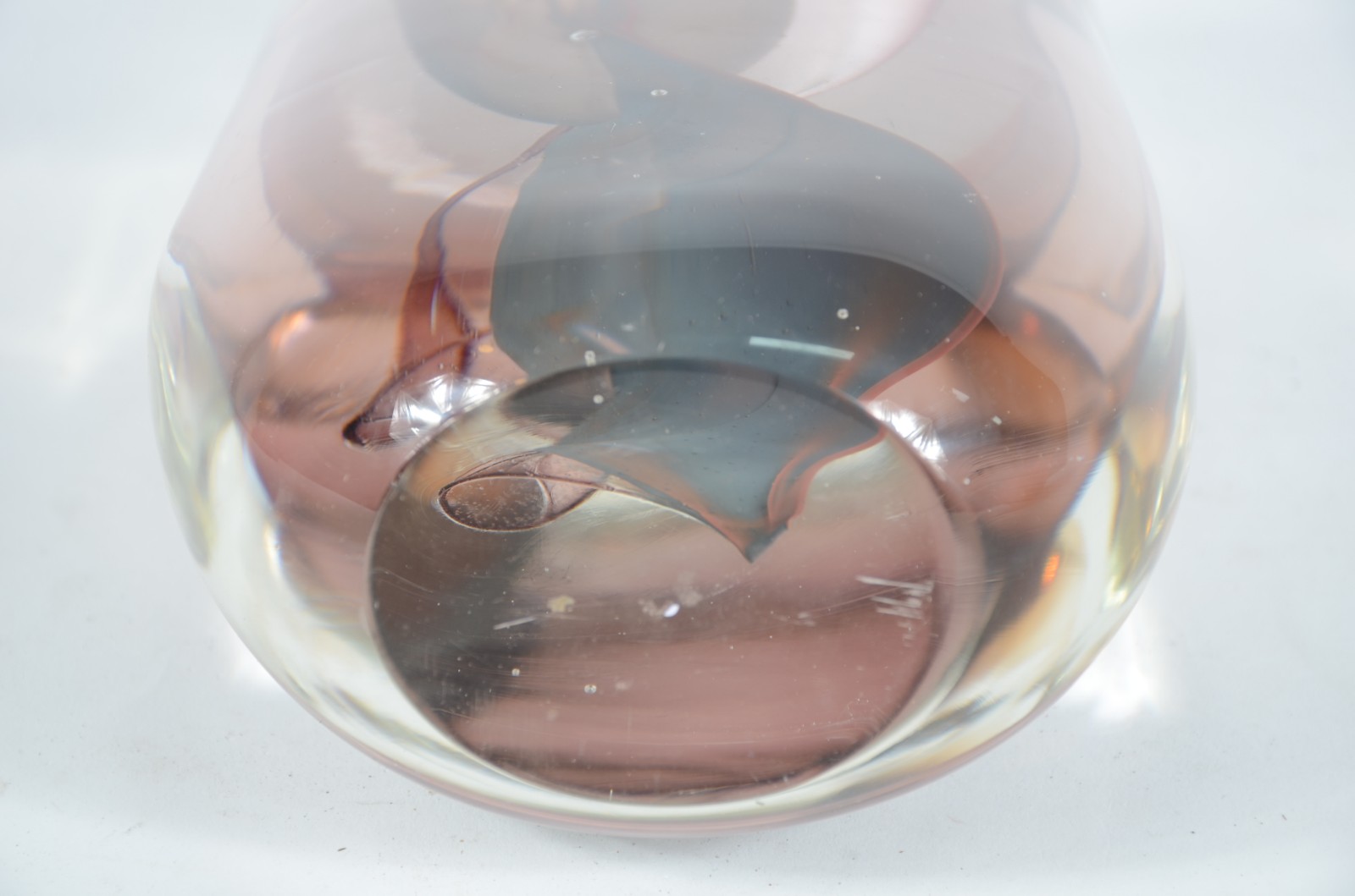 Vaso de Murano com mesclas rosadas. - foto 5 de 5