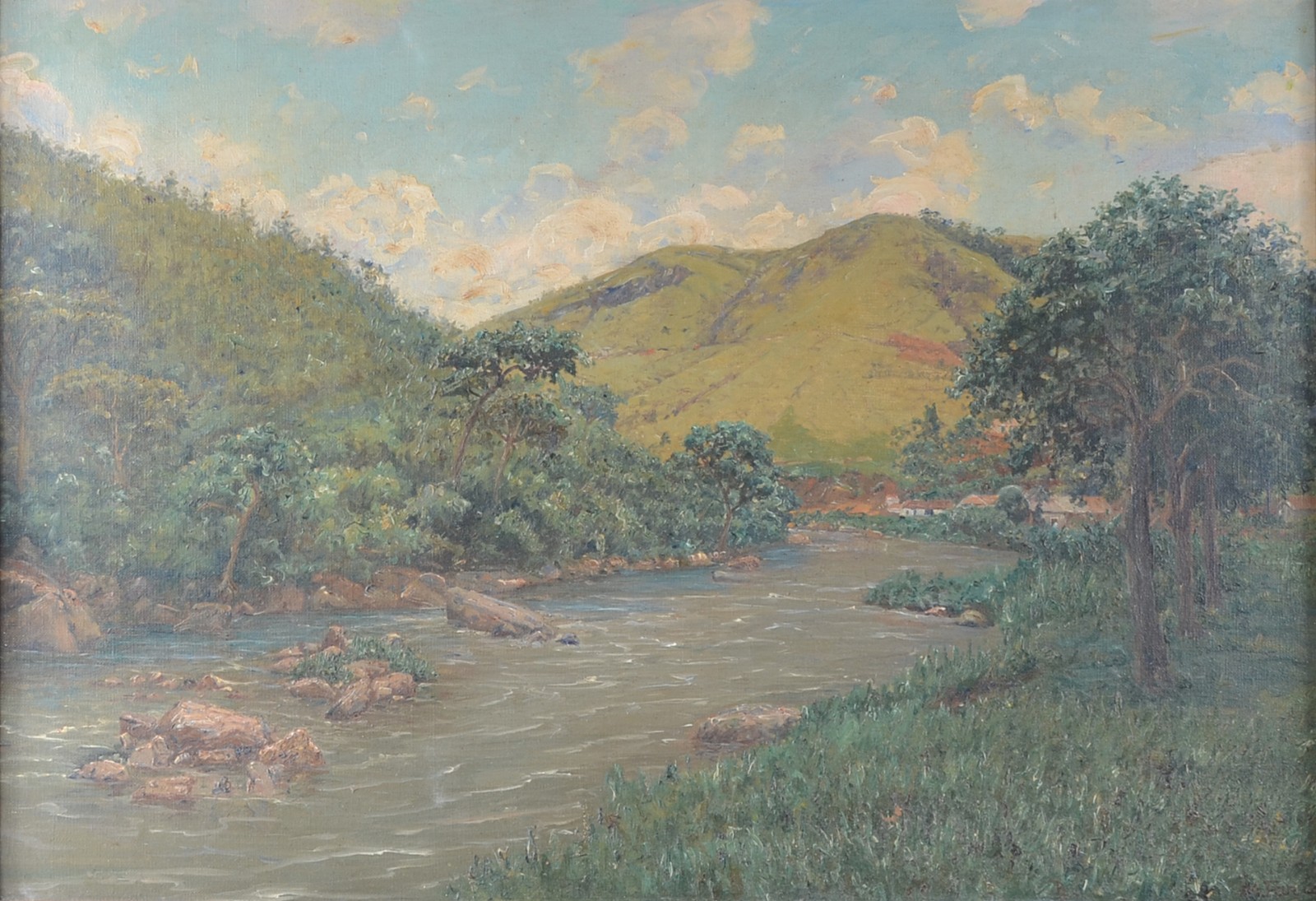 Manuel Faria Guimarães (1895-1980), Paisagem com rio - foto 1 de 4