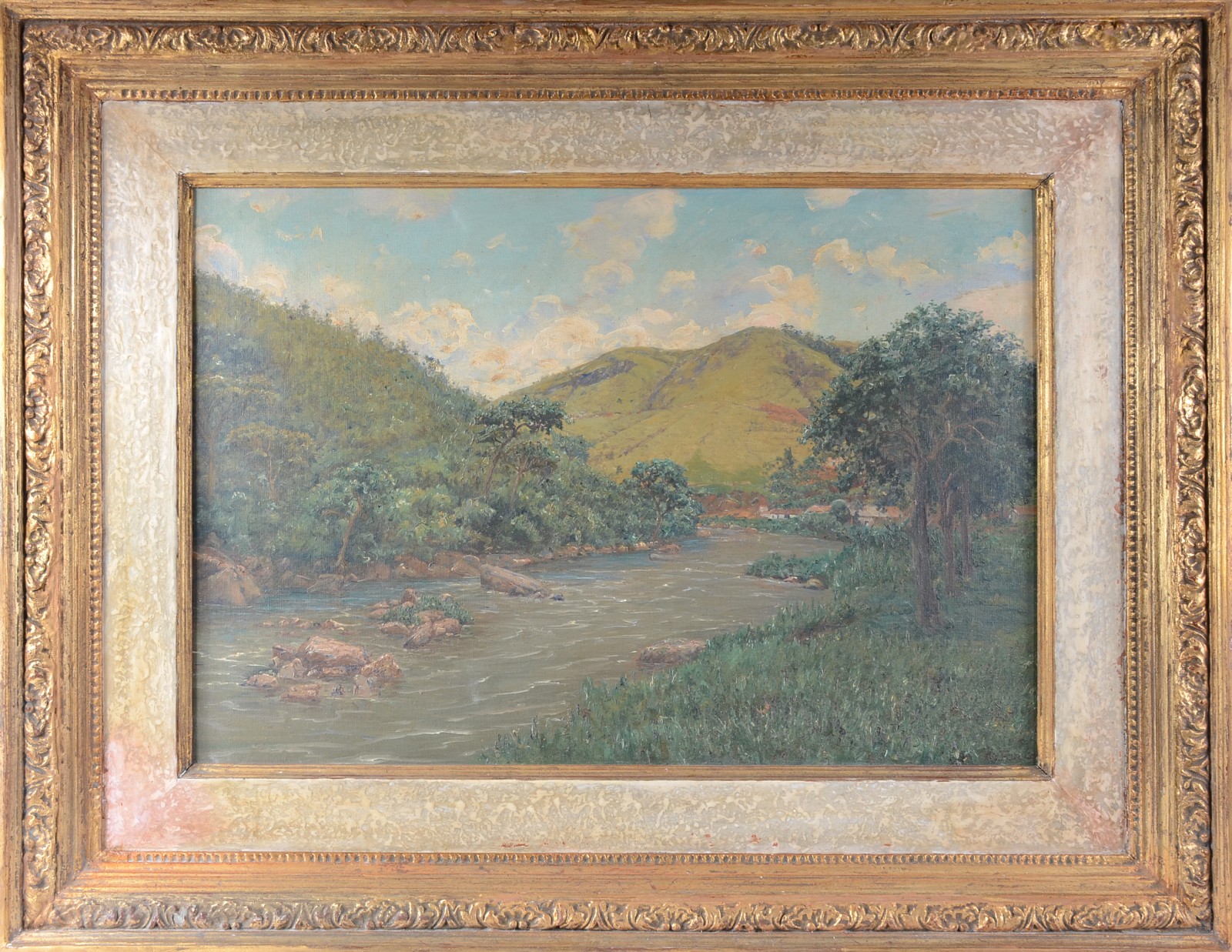 Manuel Faria Guimarães (1895-1980), Paisagem com rio - foto 2 de 4