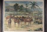 Lucílio de Albuquerque (1877-1939), Haras de ca... - Óleo sobre tela. Assinado e datado 1923.