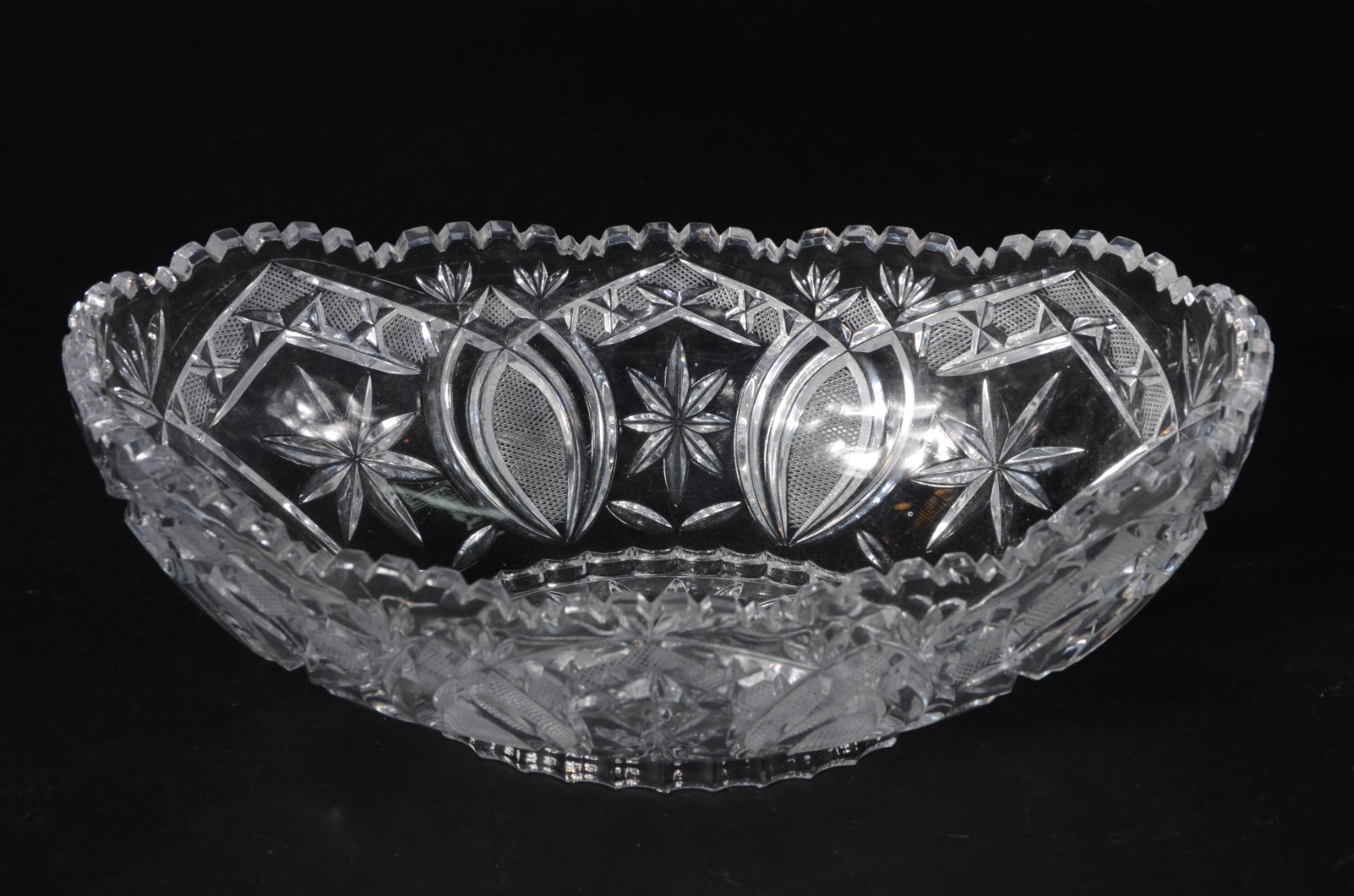 Três fruteiras de cristal europeu, diversos modelos e lapidações. - foto 4 de 11