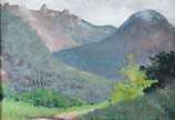 Guttmann Bicho (1888-1955), Paisagem Guapimirim - Óleo sobre madeira.