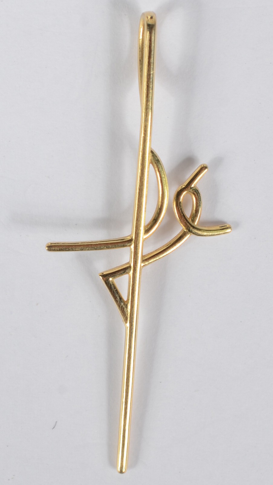 Cruz de ouro amarelo 750. (Por medida de segurança a peça não se... - foto 1 de 3