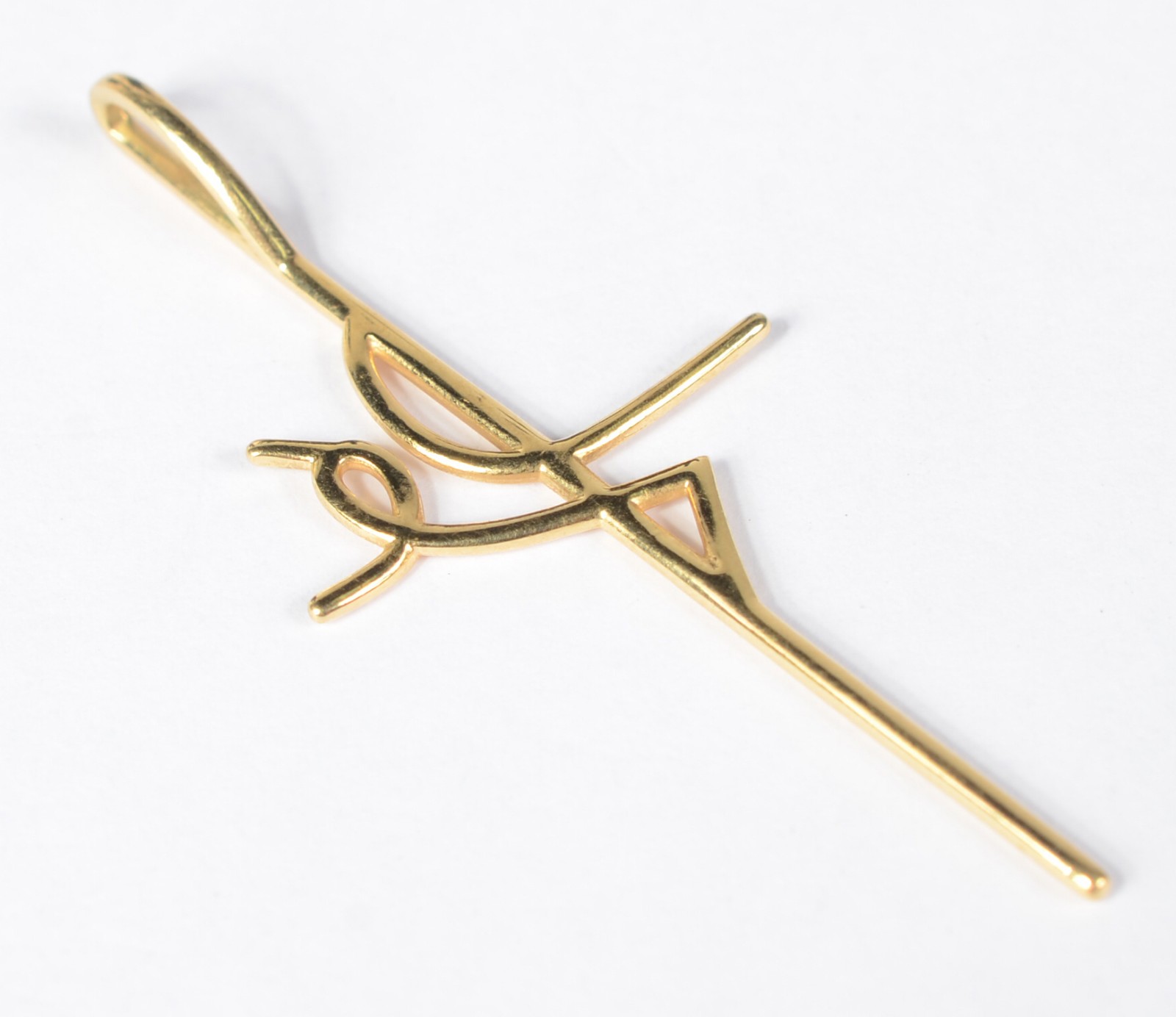Cruz de ouro amarelo 750. (Por medida de segurança a peça não se... - foto 2 de 3