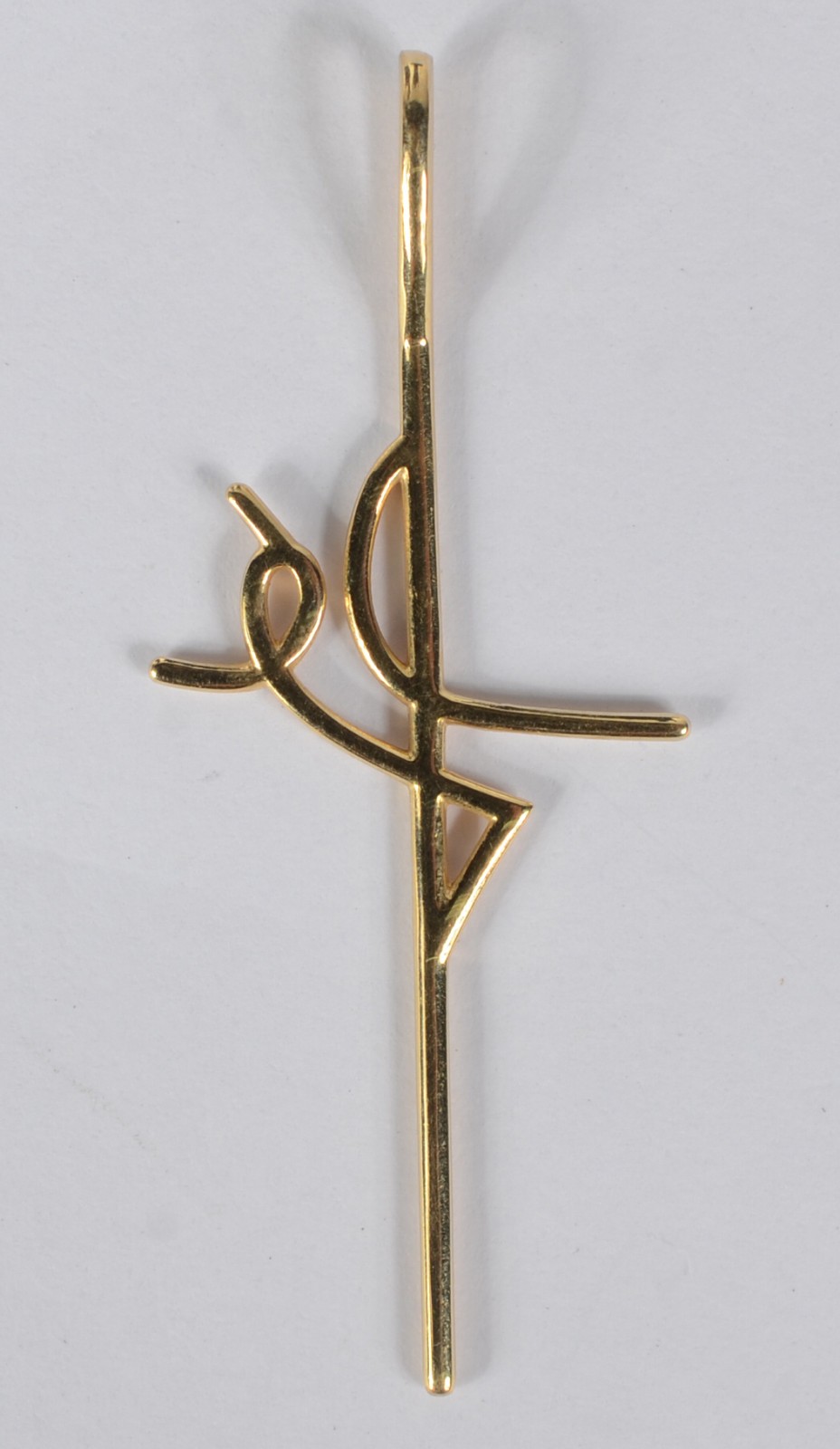 Cruz de ouro amarelo 750. (Por medida de segurança a peça não se... - foto 3 de 3