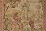 Tapeçaria estilo Gobelain com cena medieval. - Tapeçaria estilo Gobelain com cena medieval.