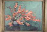 Leopoldo Gotuzzo (1887-1983), Vaso de Flores - Óleo sobre tela. Assinado e datado 1938. Pequeno rasgo na tela.