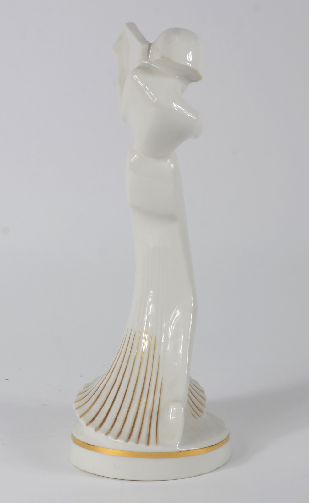 Estatueta ART DECO de porcelana alemã da Bavaria representando figura... - foto 6 de 8