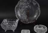 Quatro peças diversas de cristal - Quatro peças diversas de cristal
