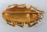 Broche de ouro 18 k na forma de besouro - Broche de ouro 18 k na forma de besouro