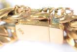 Pulseira de ouro 16 k Peso total 28.1 g. - Pulseira de ouro 16 k Peso total 28.1 g.