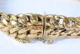 Pulseira de ouro 16 k Peso total 28.1 g. - Pulseira de ouro 16 k Peso total 28.1 g.