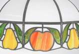 Lustre de metal com placas de vidro colorido - Lustre de metal com placas de vidro colorido
