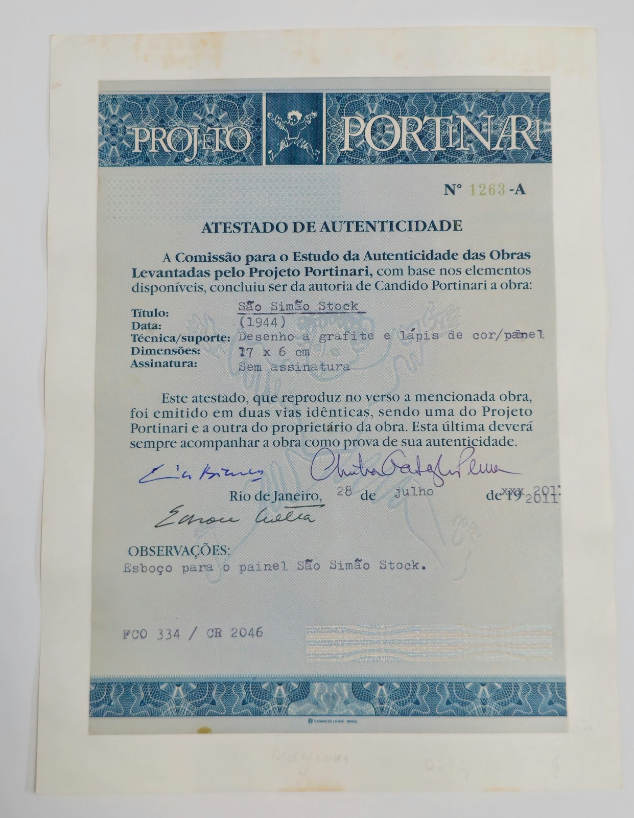 Cândido Portinari (1903-1962), São Simão Stock - foto 5 de 5