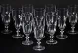 Conjunto com 10 flutes em demi cristal para cha... - Conjunto com 10 flutes em demi cristal para champagne
