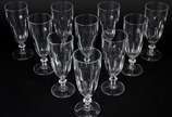Conjunto com 10 flutes em demi cristal para cha... - Conjunto com 10 flutes em demi cristal para champagne