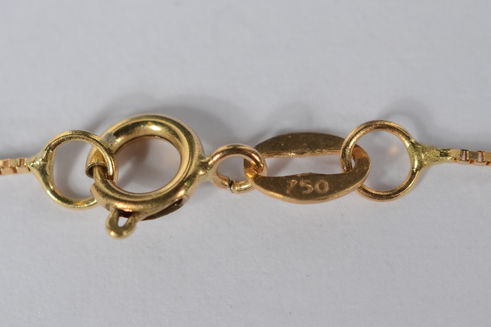 Colar de ouro amarelo 750 pingente de ouro com topázio azul e... - foto 5 de 5