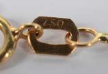 Cordão de ouro 18k, modelo pingente de São Jorg... - Cordão de ouro 18k, modelo pingente de São Jorge. (Por motivos de segurança a peça não se encontra na loja).