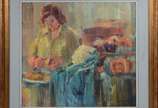 Ney Tecídio (1929), Preparando almoço - óleo sobre eucatex