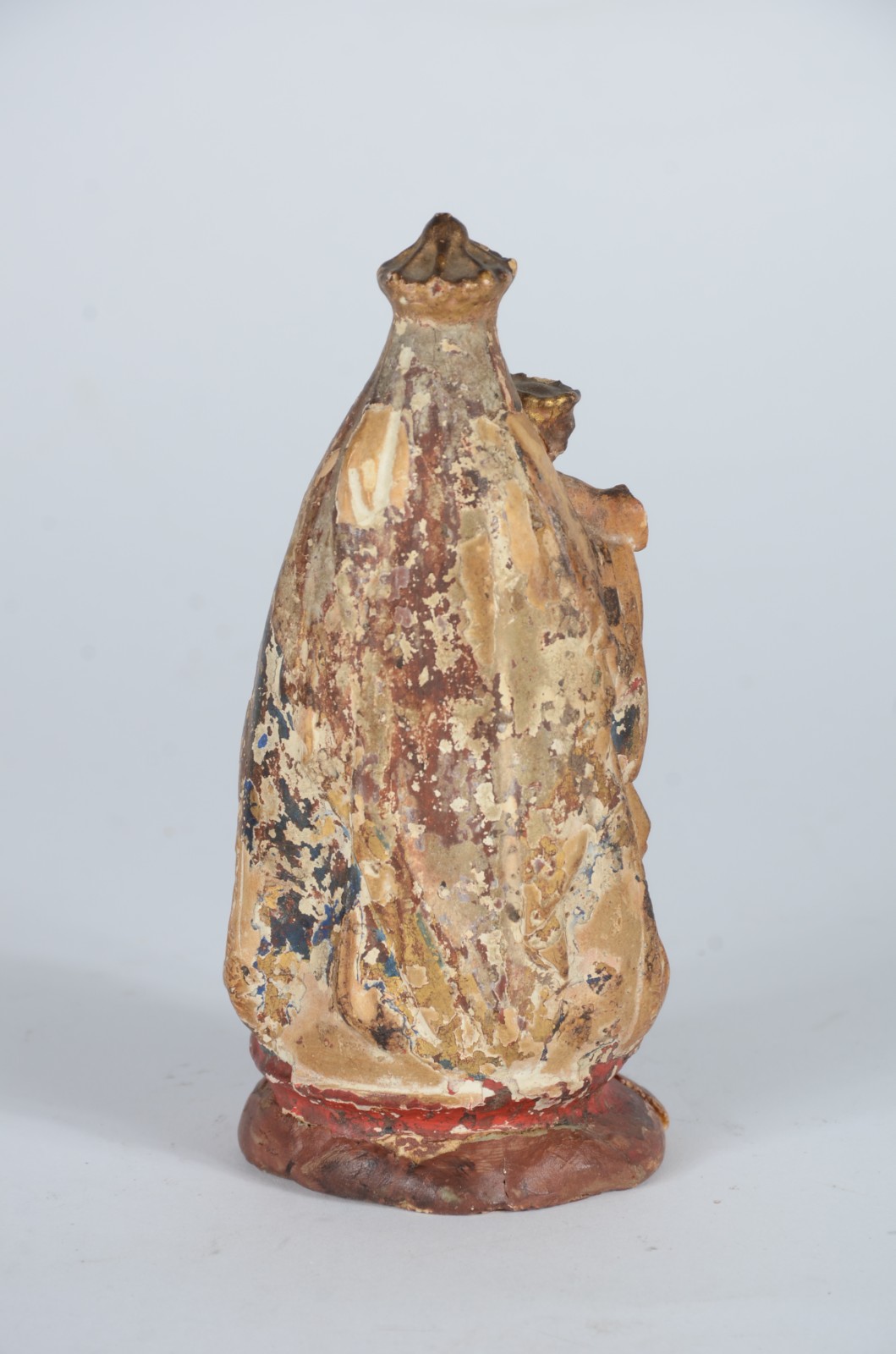 Imagem de terracota policromada representando Nossa Senhora com... - foto 5 de 6