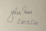 JULIA NINIO, Flores - Óleo sobre tela, assinado.