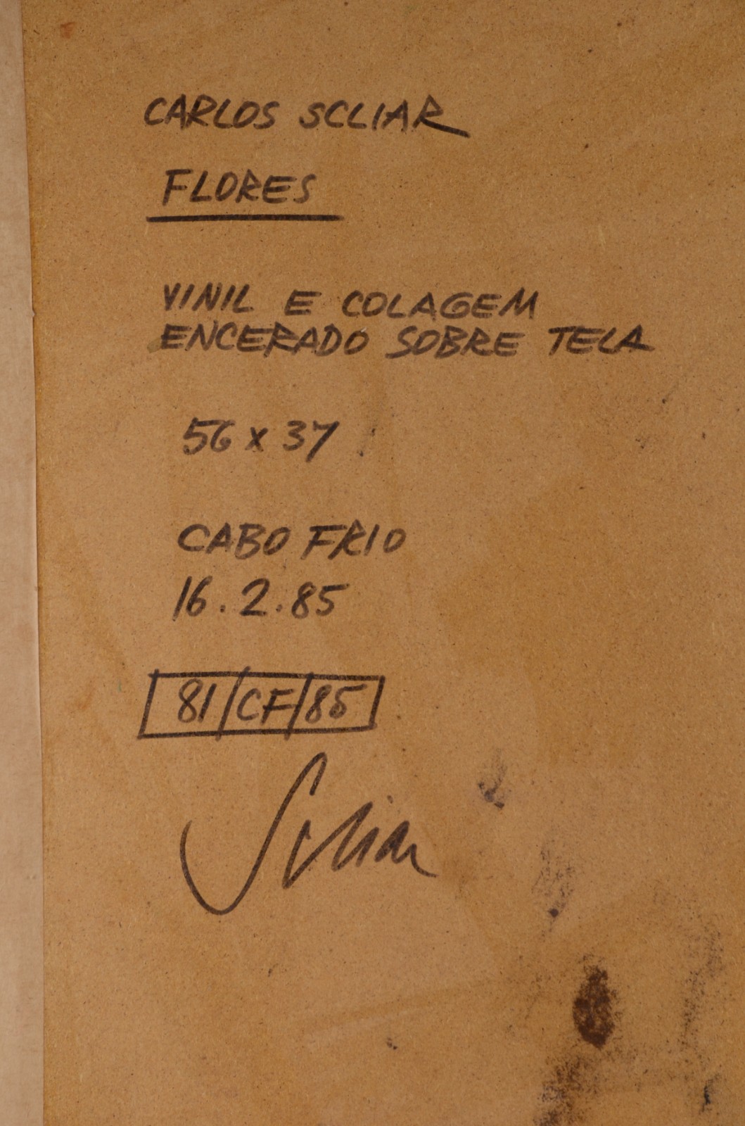 Carlos Scliar (1920-2001), Flores - foto 4 de 5