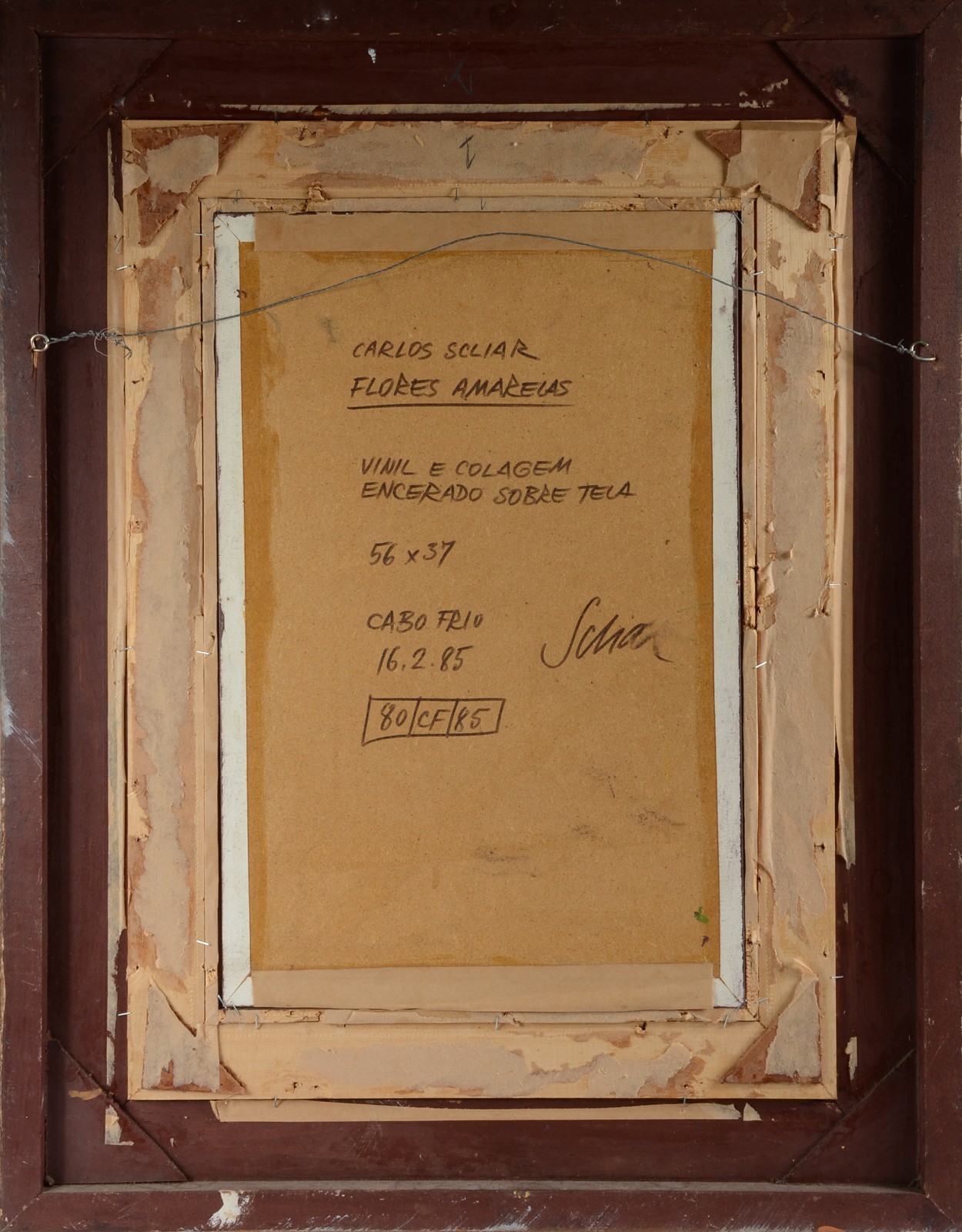 Carlos Scliar (1920-2001), Flores amarelas - foto 4 de 5