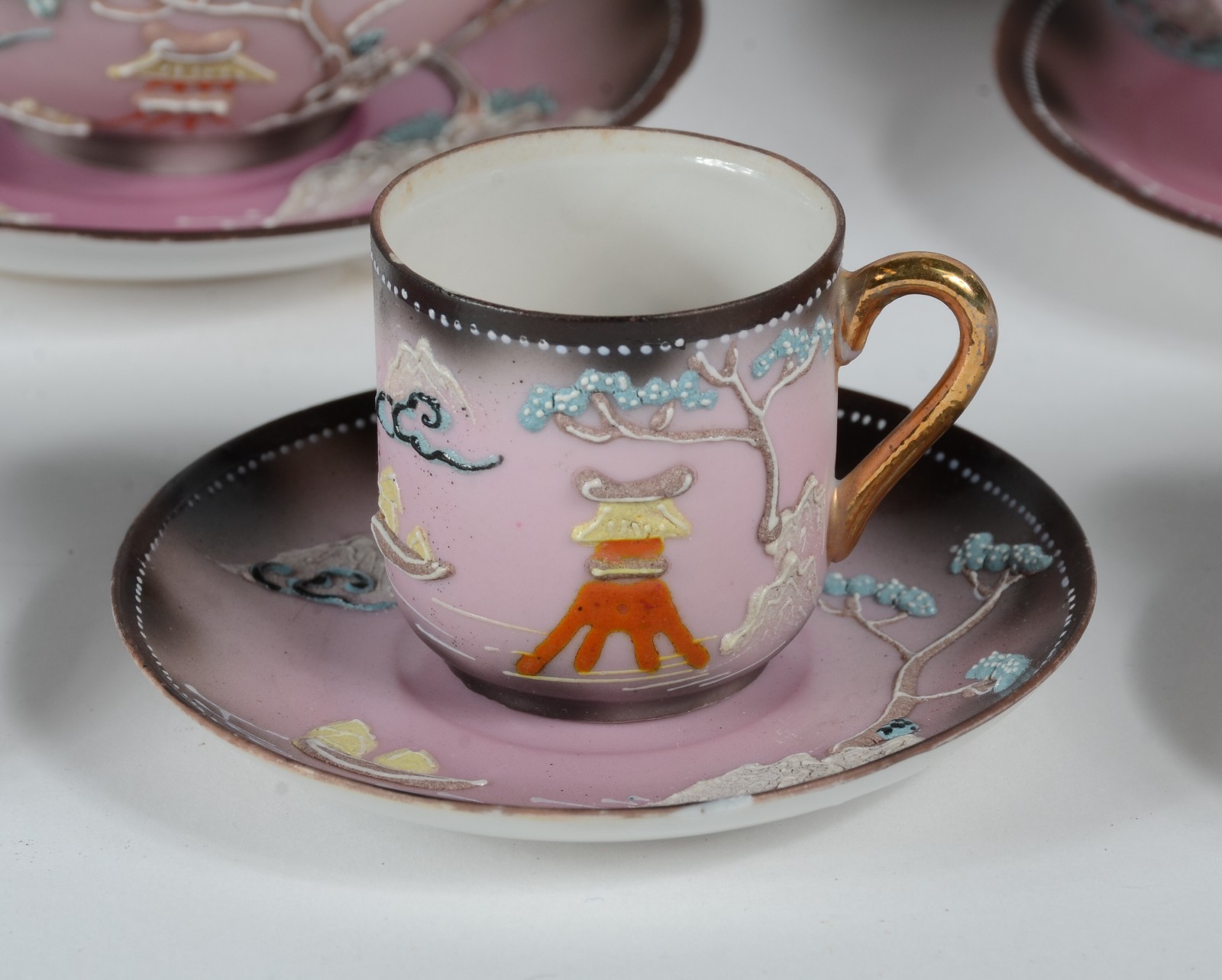 Serviço para chá e café de porcelana "casca de ovo" japonesa... - foto 4 de 11