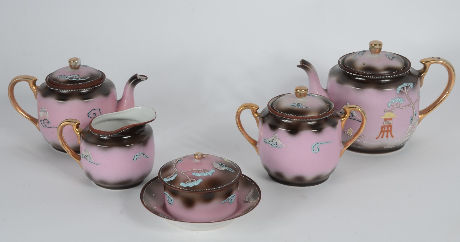 Serviço para chá e café de porcelana "casca de ovo" japonesa... - foto 6 de 11