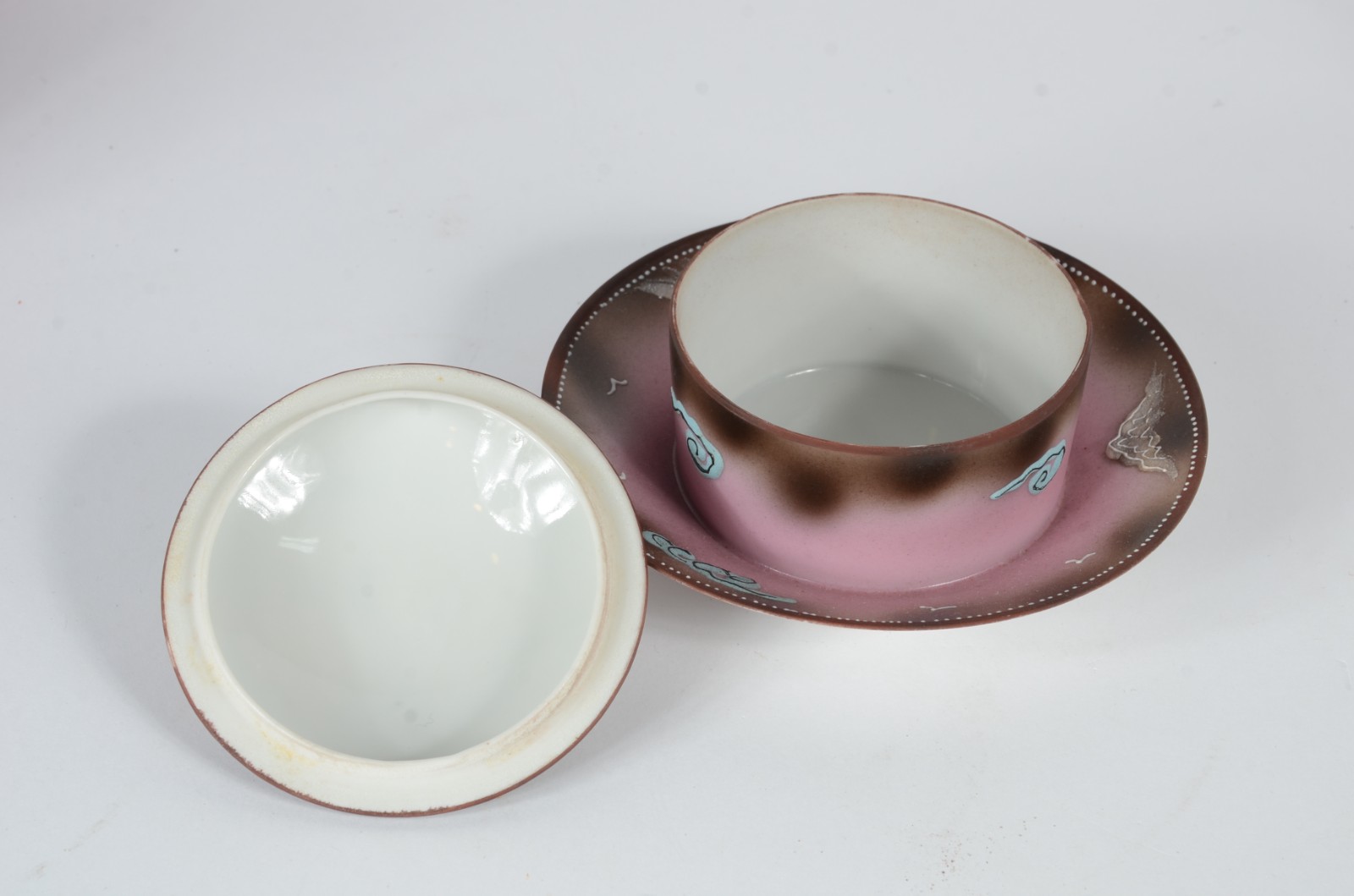 Serviço para chá e café de porcelana "casca de ovo" japonesa... - foto 9 de 11