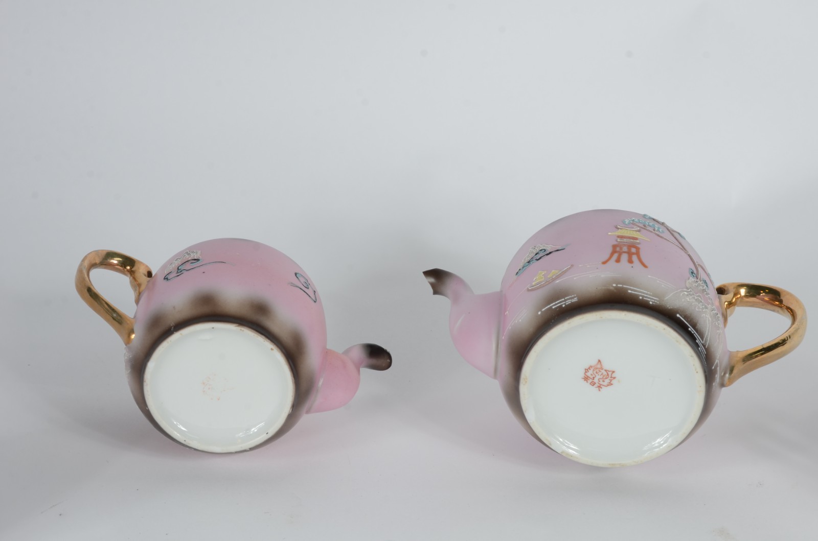 Serviço para chá e café de porcelana "casca de ovo" japonesa... - foto 11 de 11