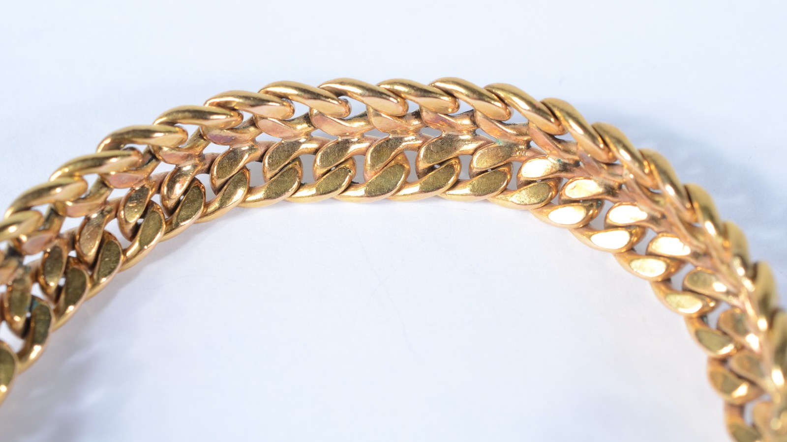 Pulseira de ouro 16 k. Peso total 28.1 g. - foto 6 de 11